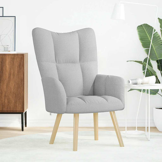 Cadeira de descanso tecido cinzento nuvem