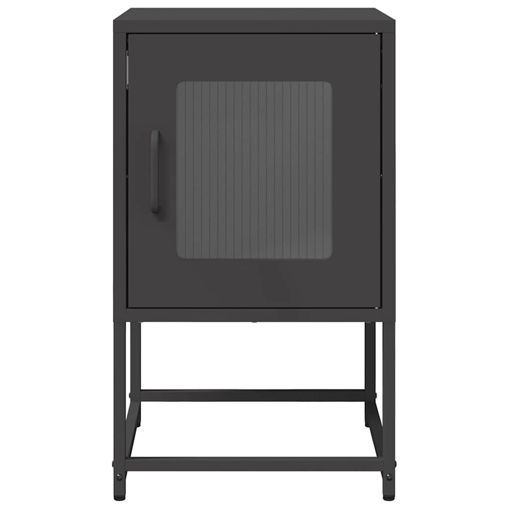 Mesa de cabeceira 36x39x60,5 cm aço laminado a frio preto