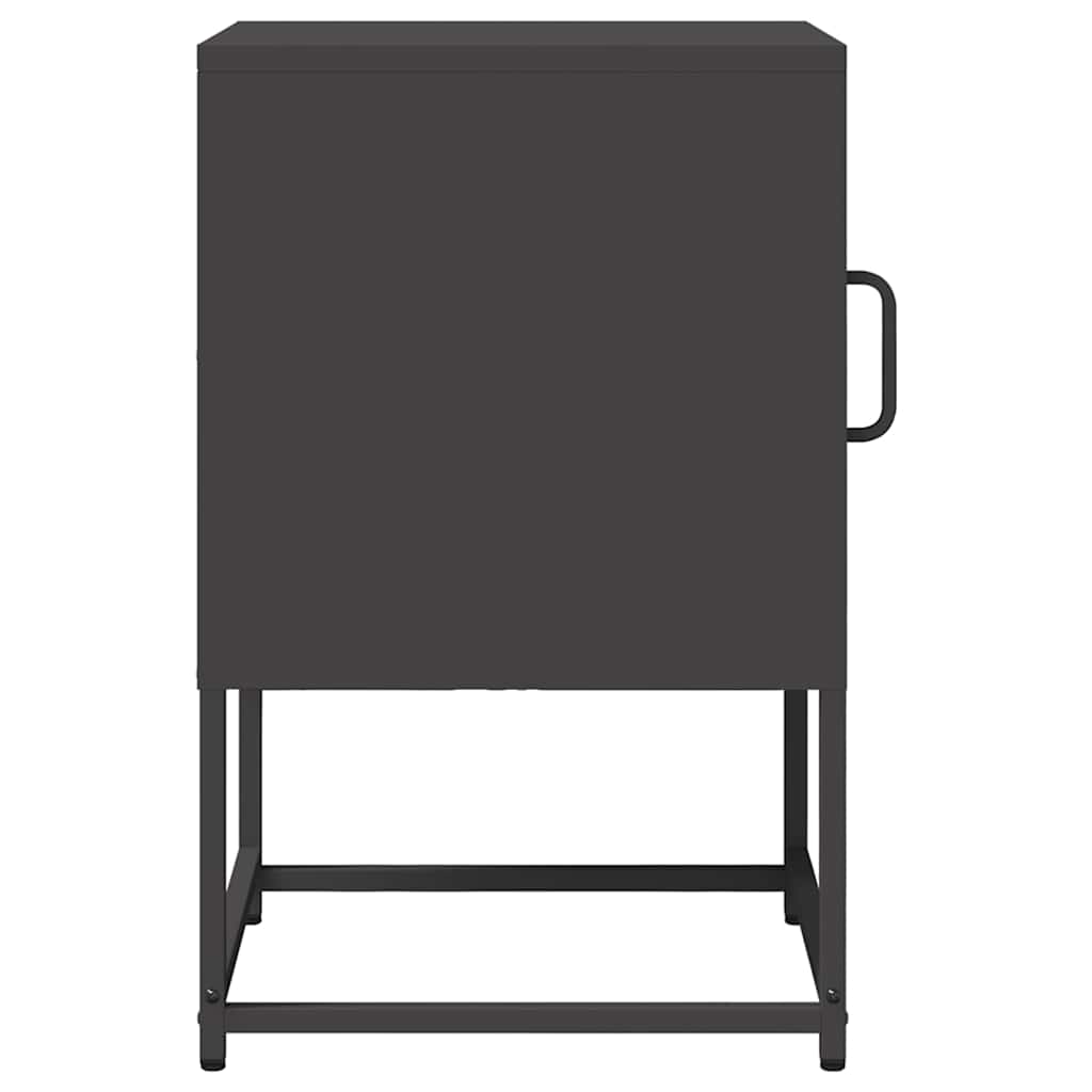 Mesa de cabeceira 36x39x60,5 cm aço laminado a frio preto
