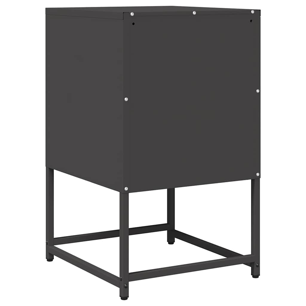 Mesa de cabeceira 36x39x60,5 cm aço laminado a frio preto