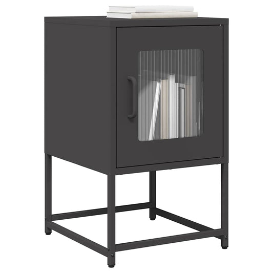 Mesa de cabeceira 36x39x60,5 cm aço laminado a frio preto