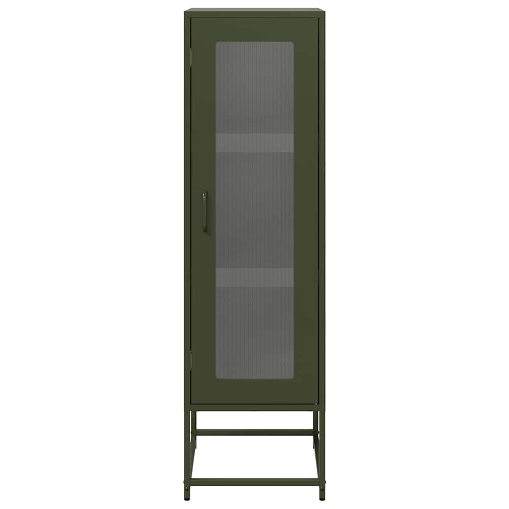 Móvel alto 36x39x123 cm aço laminado a frio verde-azeitona