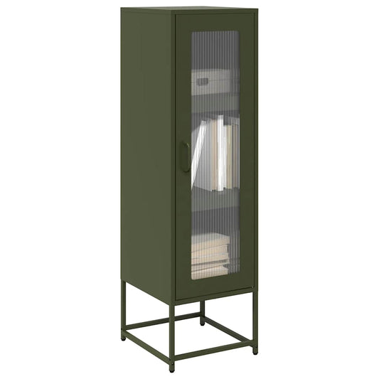Móvel alto 36x39x123 cm aço laminado a frio verde-azeitona