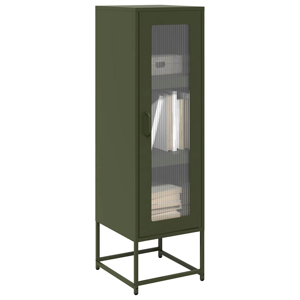 Móvel alto 36x39x123 cm aço laminado a frio verde-azeitona
