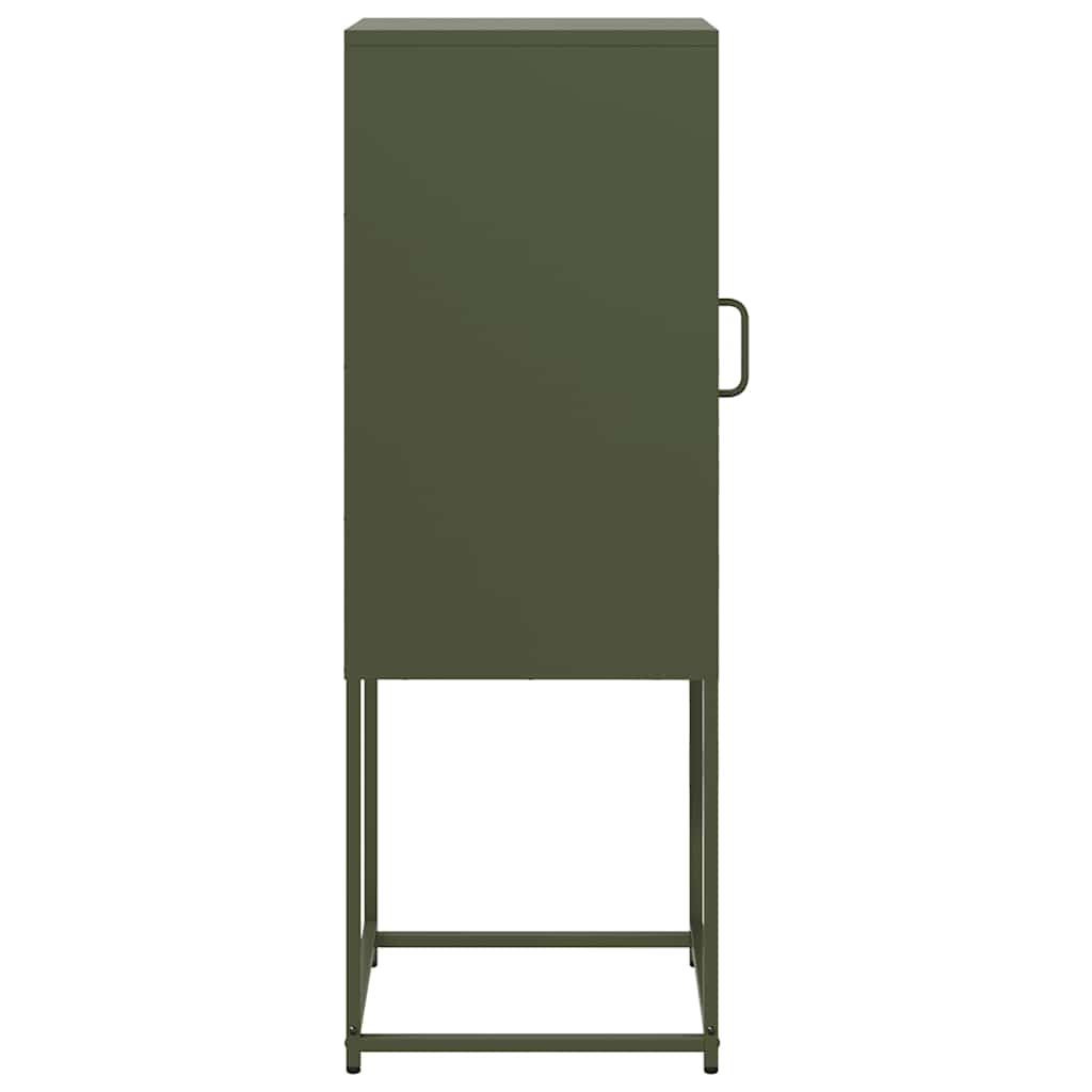 Aparador 36x39x107 cm aço laminado a frio verde-azeitona