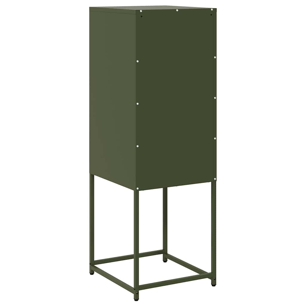 Aparador 36x39x107 cm aço laminado a frio verde-azeitona