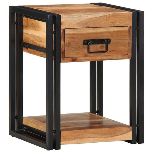 Armário de Cabeceira com gaveta 2 pcs Castanho 40 x 35 x 50 cm