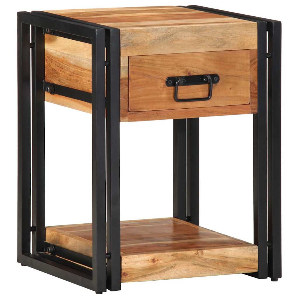 Armário de Cabeceira com gaveta 2 pcs Castanho 40 x 35 x 50 cm