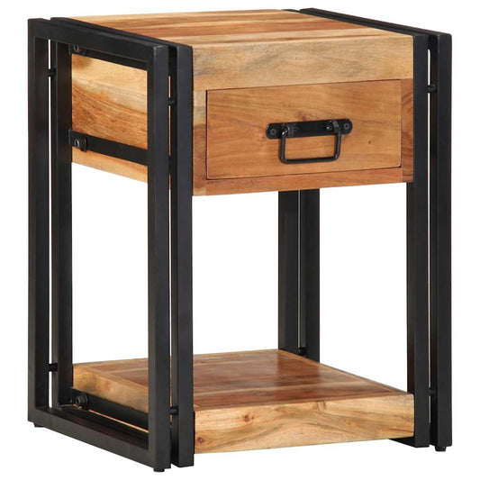Armário de Cabeceira com gaveta 2 pcs Castanho 40 x 35 x 50 cm