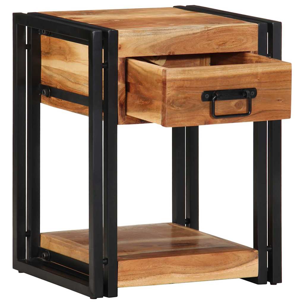 Armário de Cabeceira com gaveta 2 pcs Castanho 40 x 35 x 50 cm