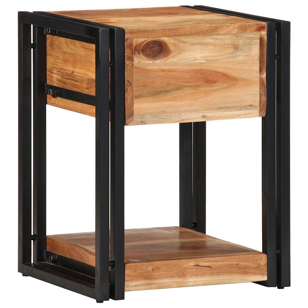 Armário de Cabeceira com gaveta 2 pcs Castanho 40 x 35 x 50 cm