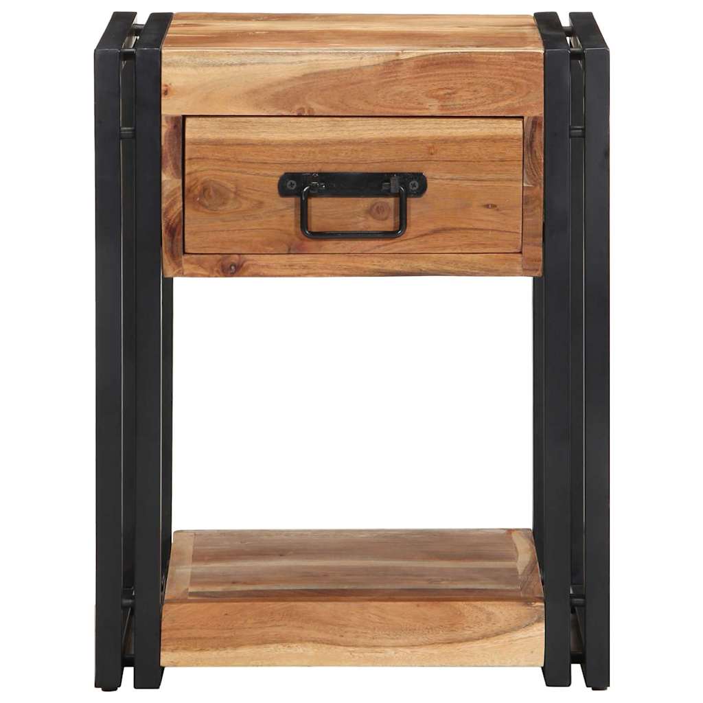 Armário de Cabeceira com gaveta 2 pcs Castanho 40 x 35 x 50 cm