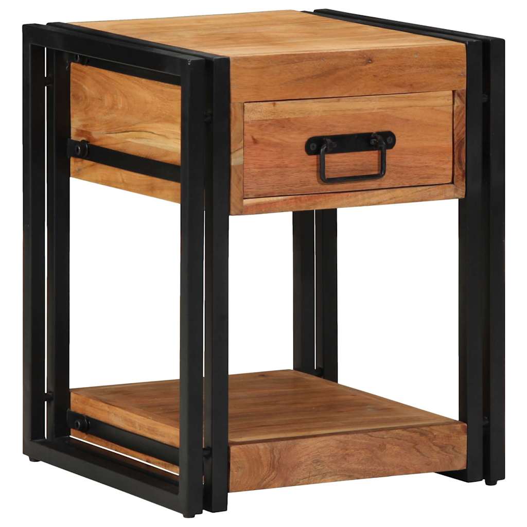 Armário de Cabeceira com gaveta 2 pcs Castanho 40 x 40 x 50 cm