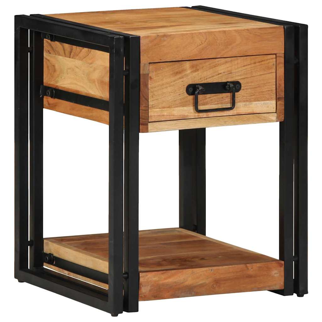 Armário de Cabeceira com gaveta 2 pcs Castanho 40 x 40 x 50 cm