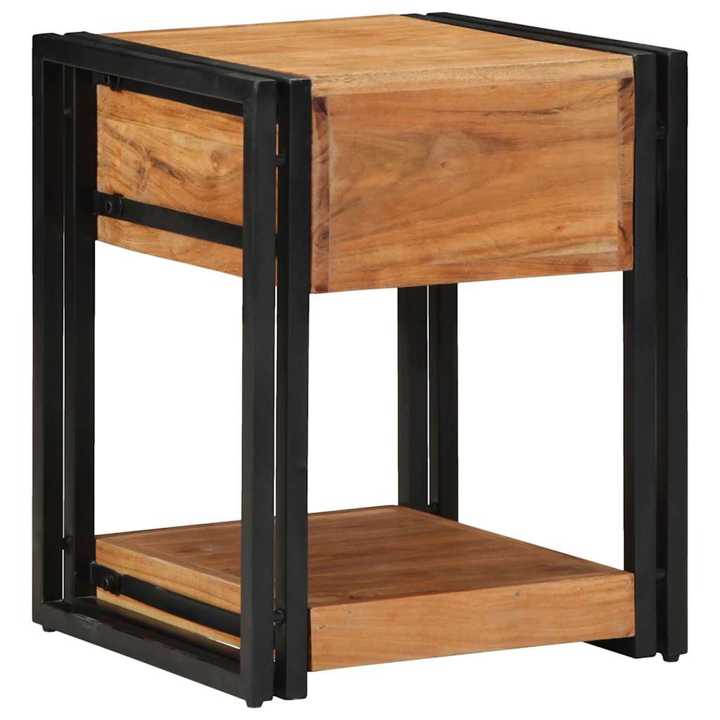 Armário de Cabeceira com gaveta 2 pcs Castanho 40 x 40 x 50 cm