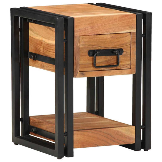 Armário de Cabeceira com gaveta 2 pcs Castanho 30 x 30 x 40 cm
