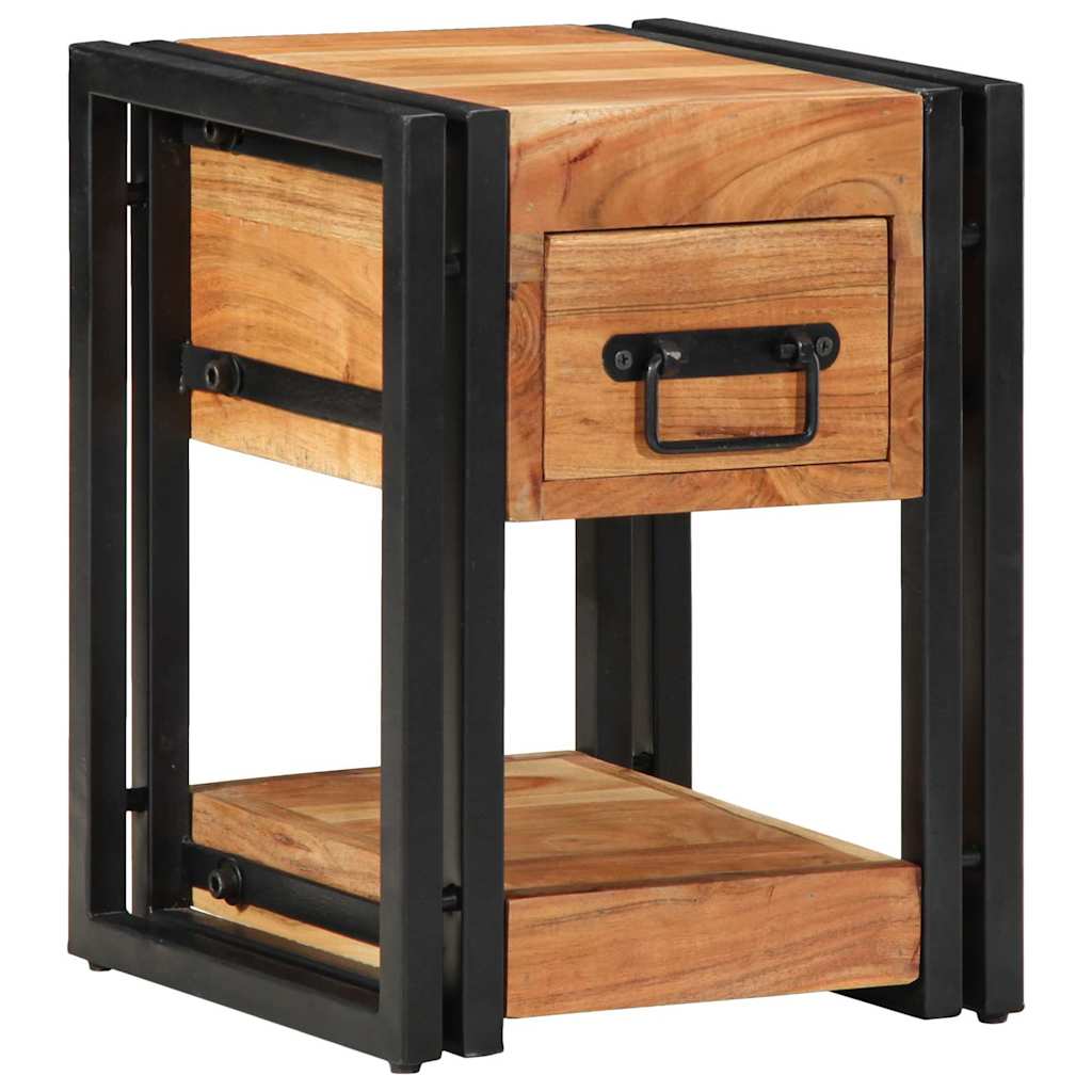 Armário de Cabeceira com gaveta 2 pcs Castanho 30 x 30 x 40 cm