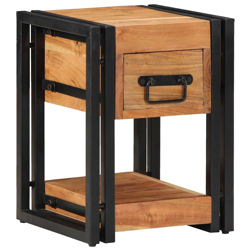 Armário de Cabeceira com gaveta 2 pcs Castanho 30 x 30 x 40 cm