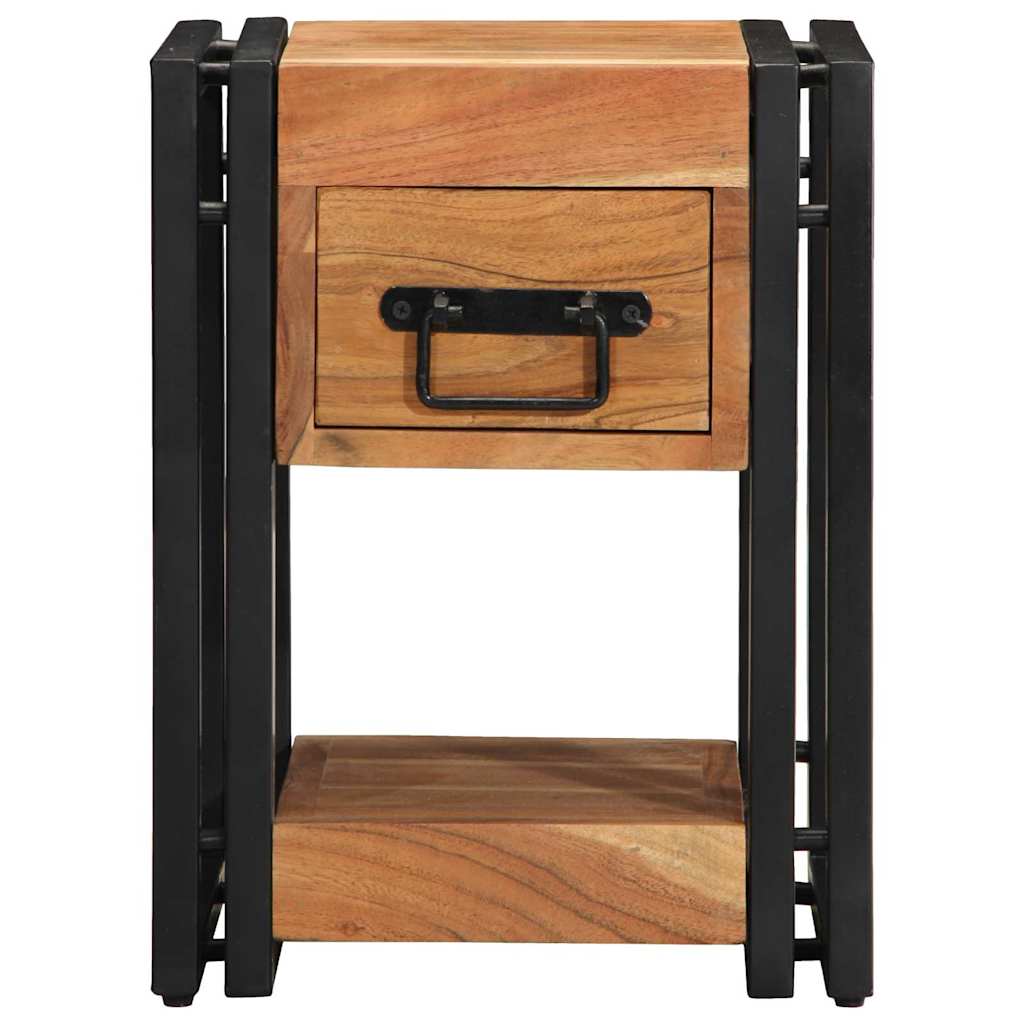 Armário de Cabeceira com gaveta 2 pcs Castanho 30 x 30 x 40 cm