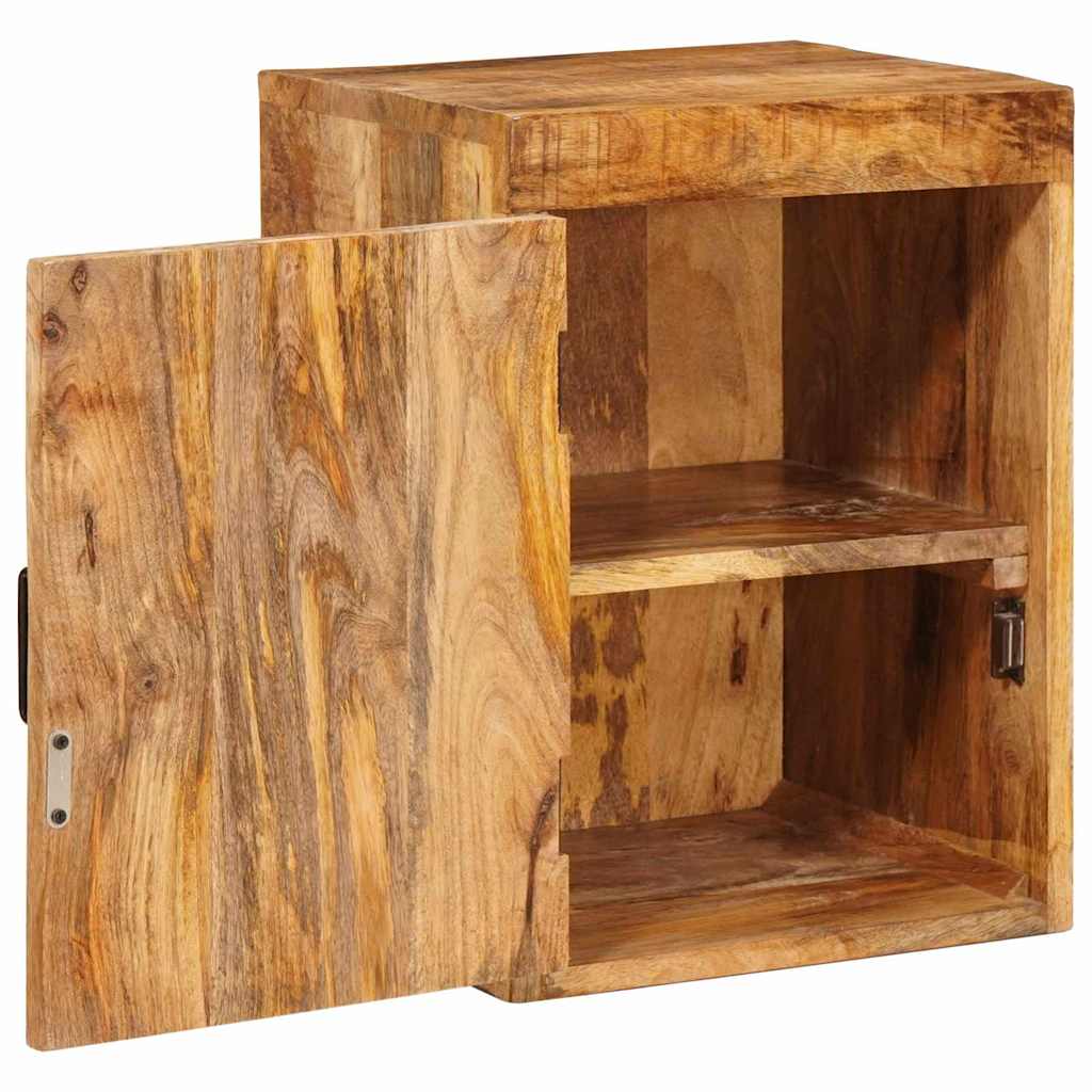 Mesa-de-cabeceira Castanho Madeira de manga maciça