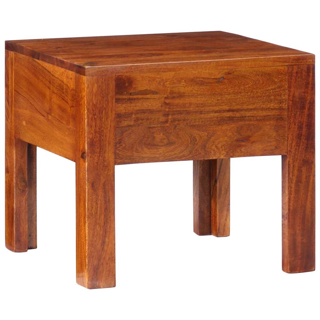 Mesa de cabeceira 2 pcs 40x40x36 cm madeira de acácia maciça