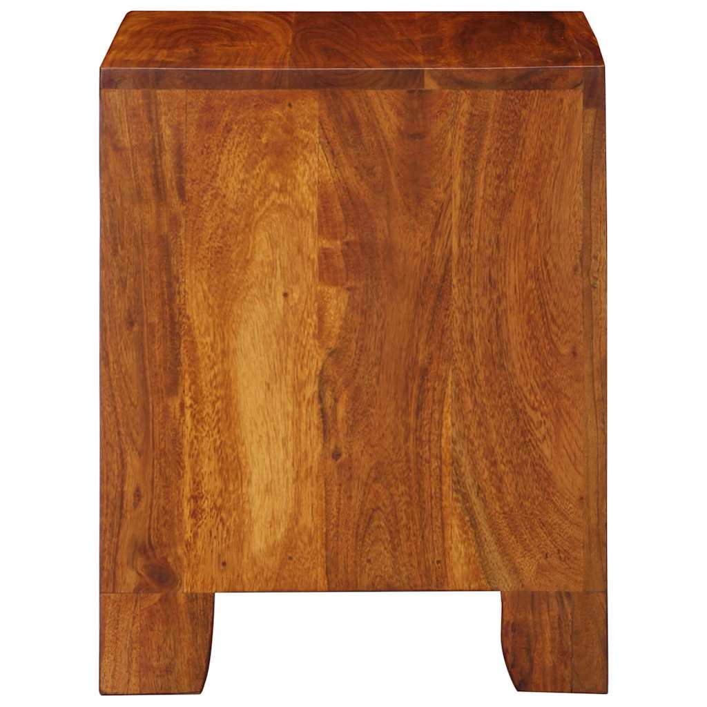 Armário de cabeceira 2 pcs 40x35x45 cm madeira maciça acácia