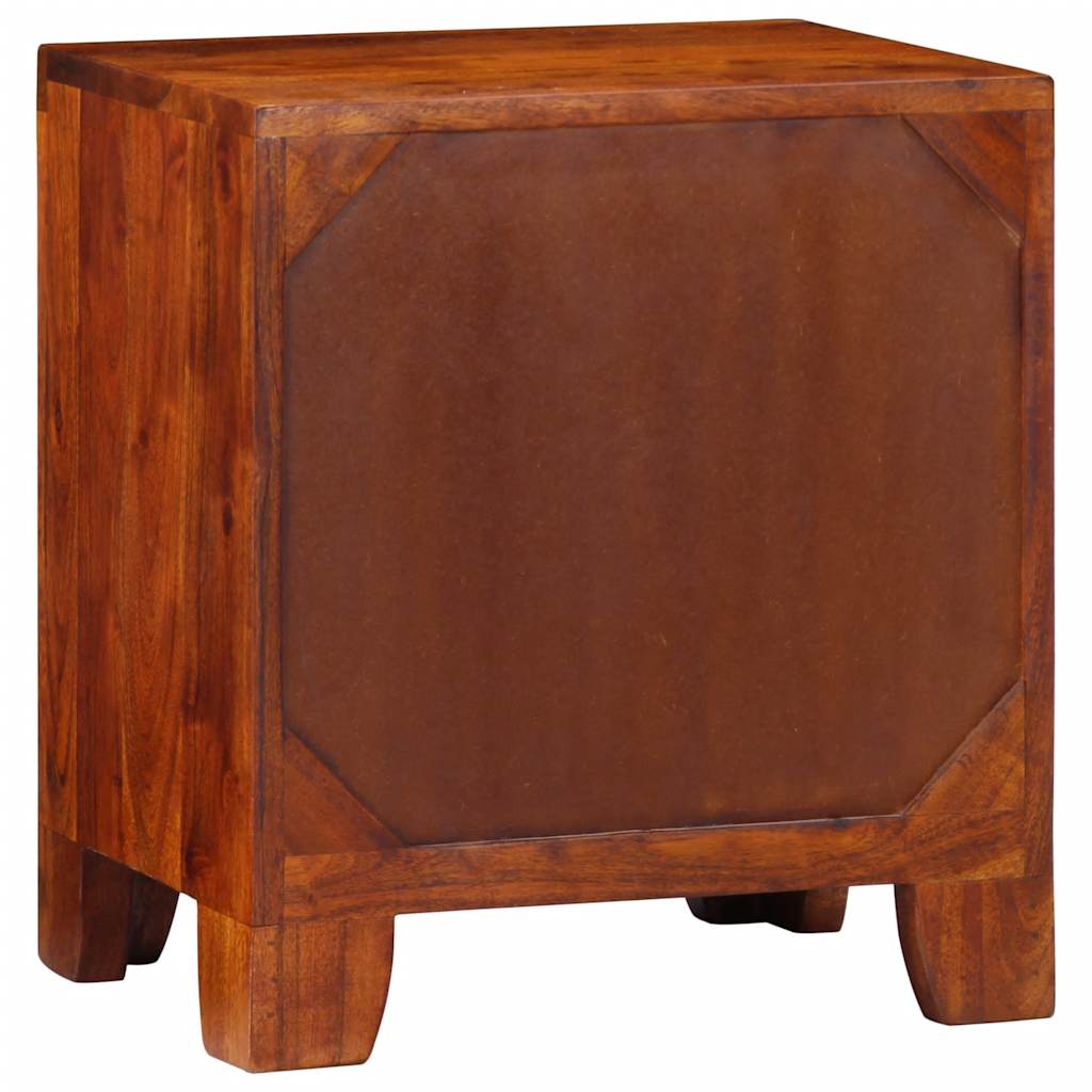 Mesa de cabeceira 40x30x45 cm madeira de acácia maciça