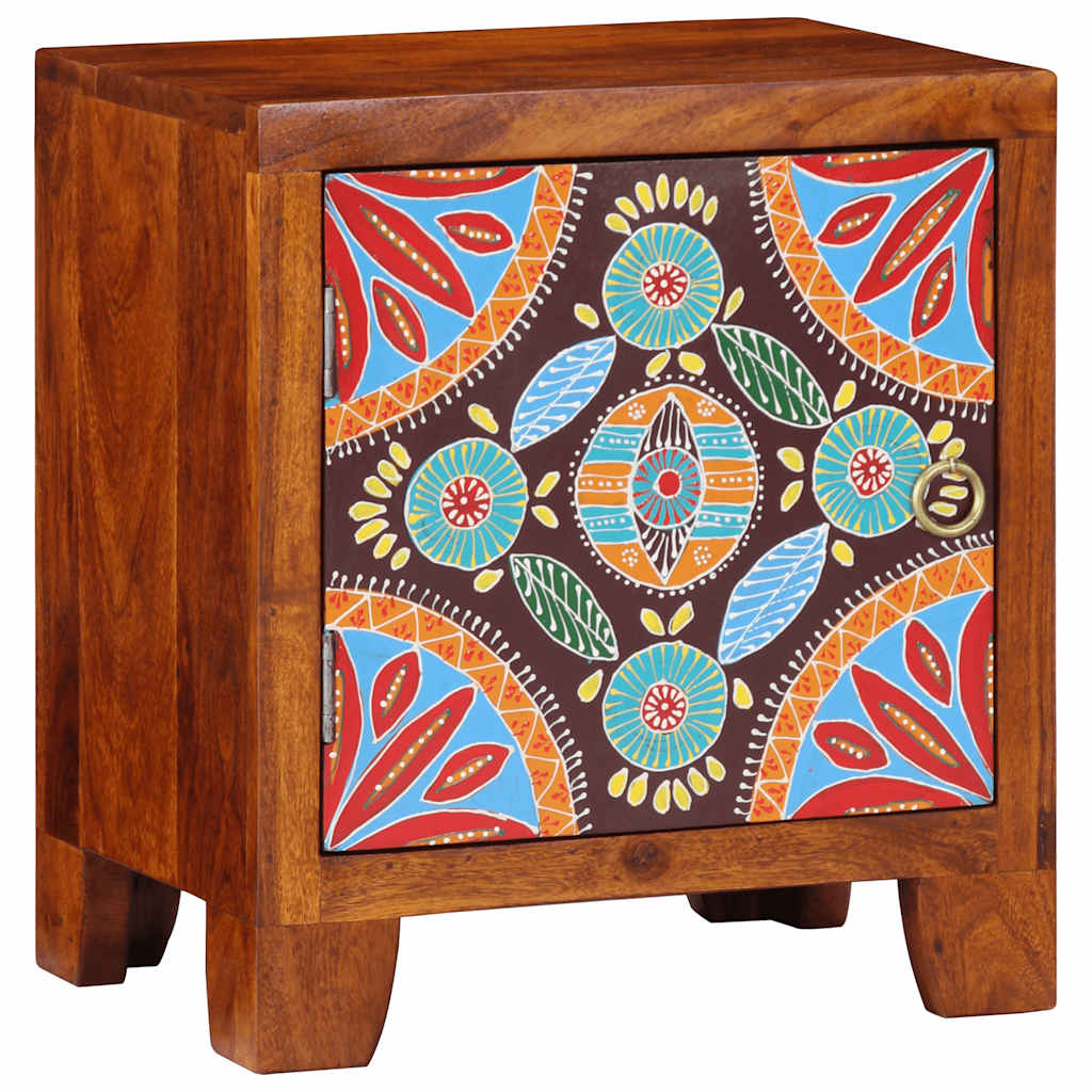 Mesa de cabeceira 40x30x45 cm madeira de acácia maciça