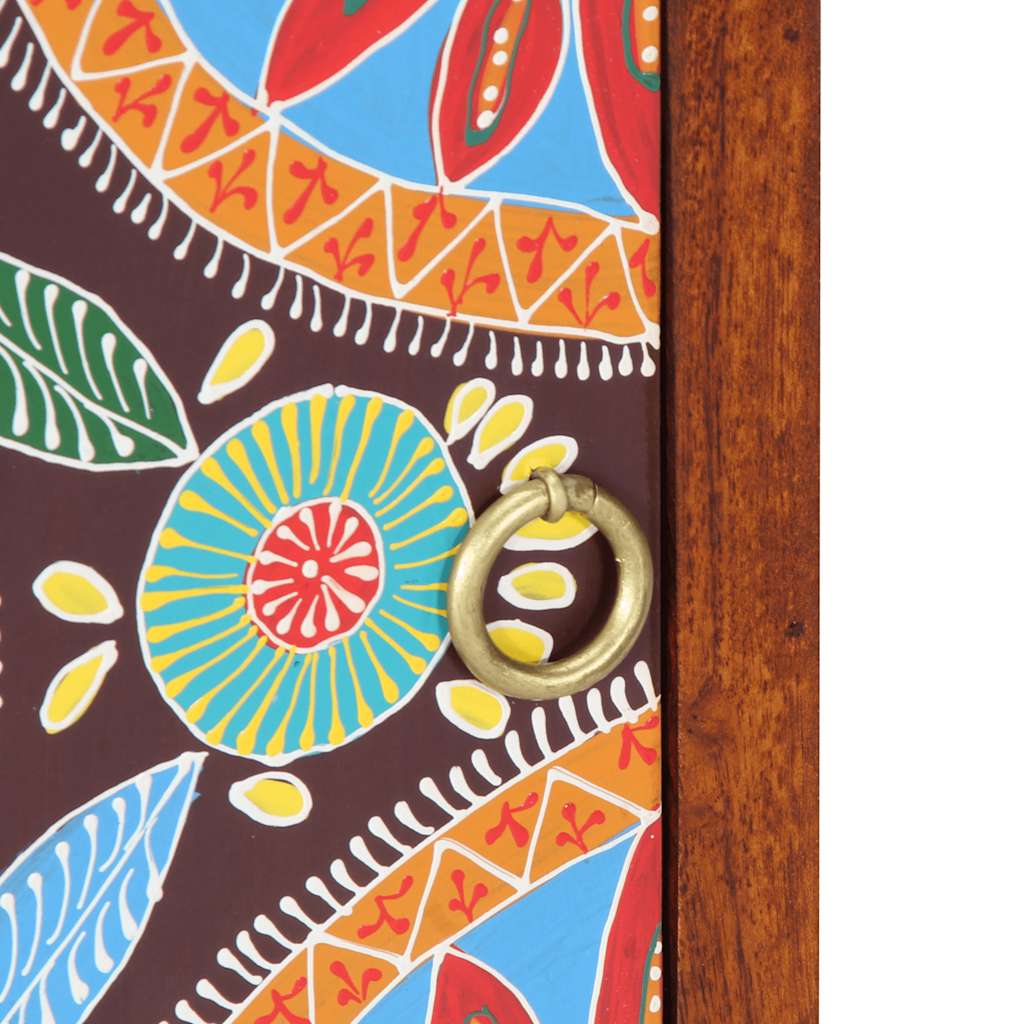 Armário de cabeceira 2 pcs 40x30x45 cm Acácia de madeira maciça
