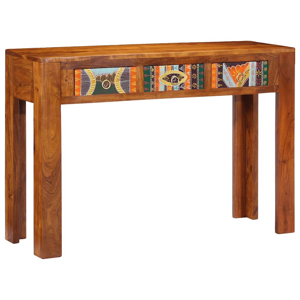 Mesa consola 110x35x75 cm madeira de acácia maciça
