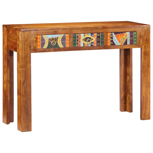Mesa consola 110x35x75 cm madeira de acácia maciça