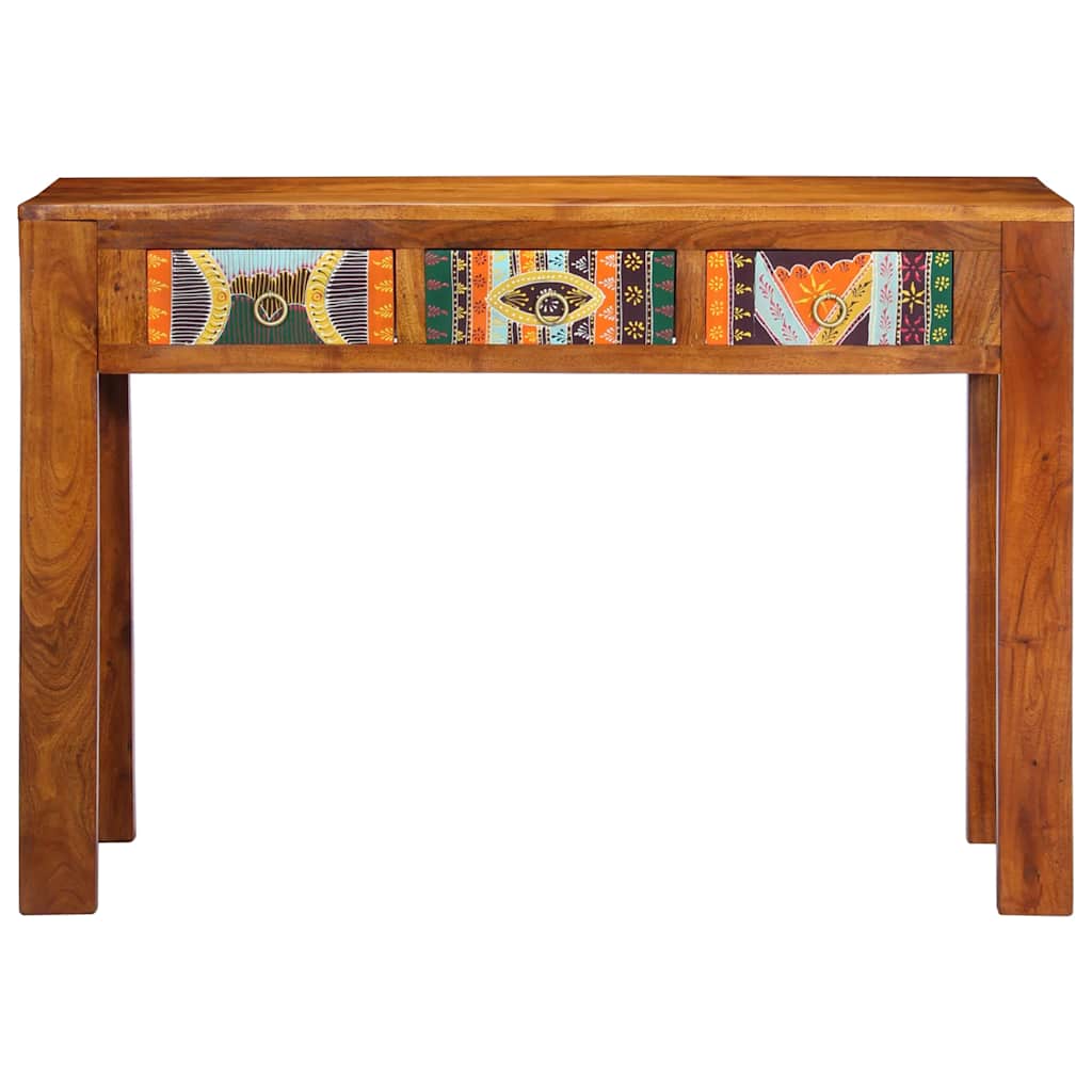 Mesa consola 110x35x75 cm madeira de acácia maciça