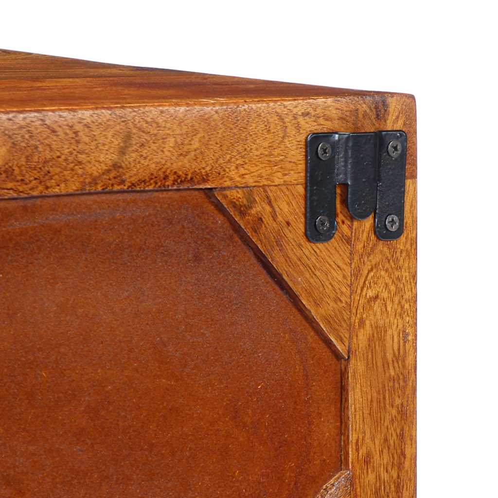 Armário de TV para parede 100x30x22 cm madeira acácia maciça