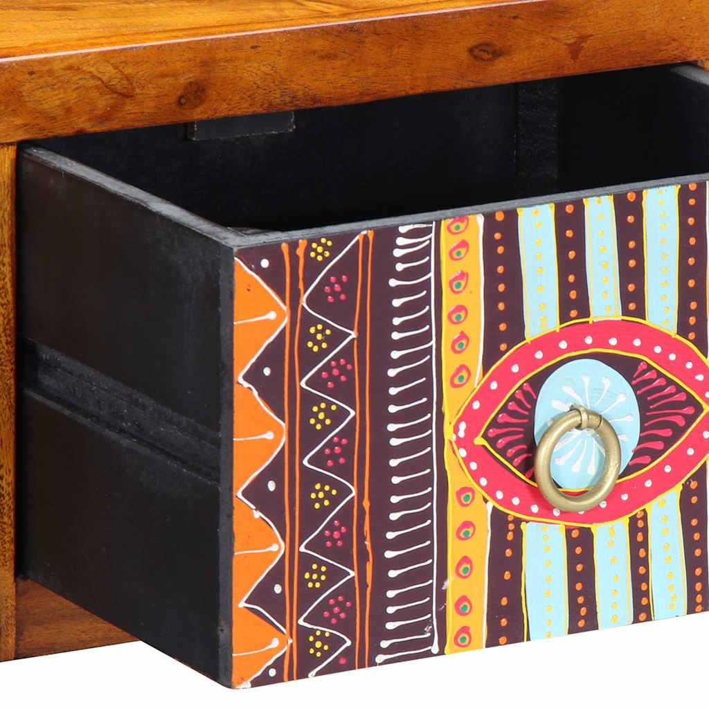 Armário de Cabeceira com gaveta 2 pcs Castanho 35 x 30 x 22 cm