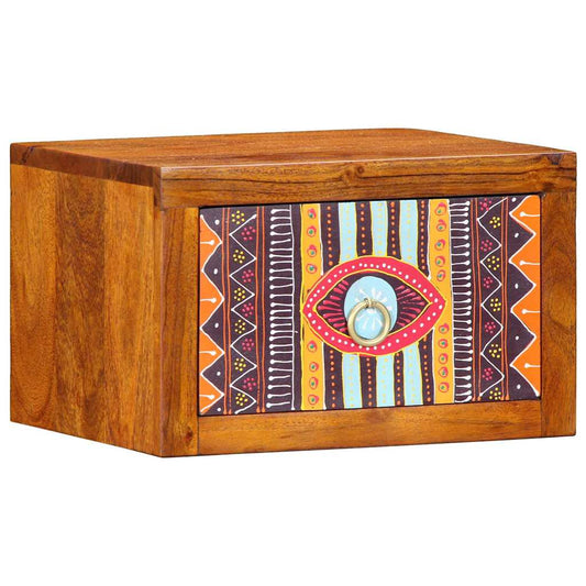 Armário de Cabeceira com gaveta 2 pcs Castanho 35 x 30 x 22 cm