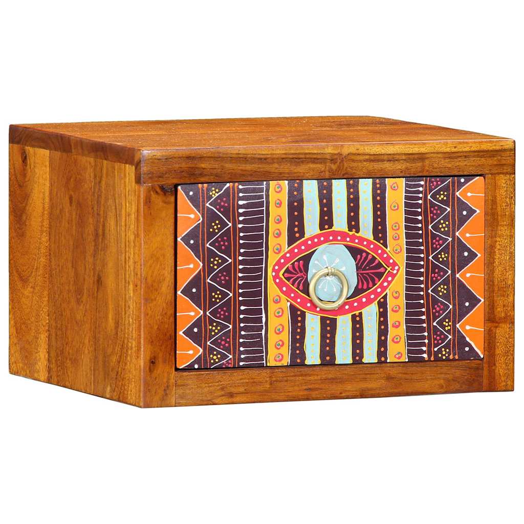 Armário de Cabeceira com gaveta 2 pcs Castanho 35 x 30 x 22 cm