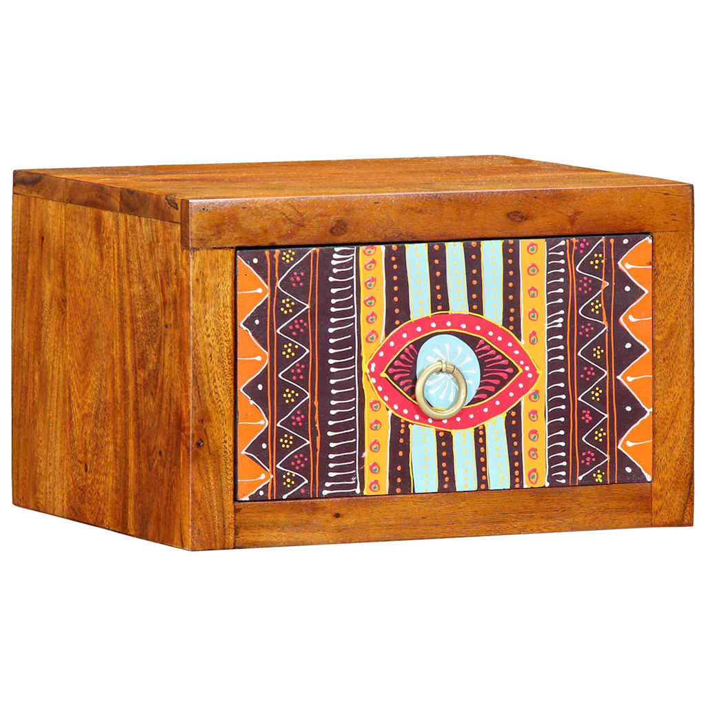 Armário de Cabeceira com gaveta 2 pcs Castanho 35 x 30 x 22 cm