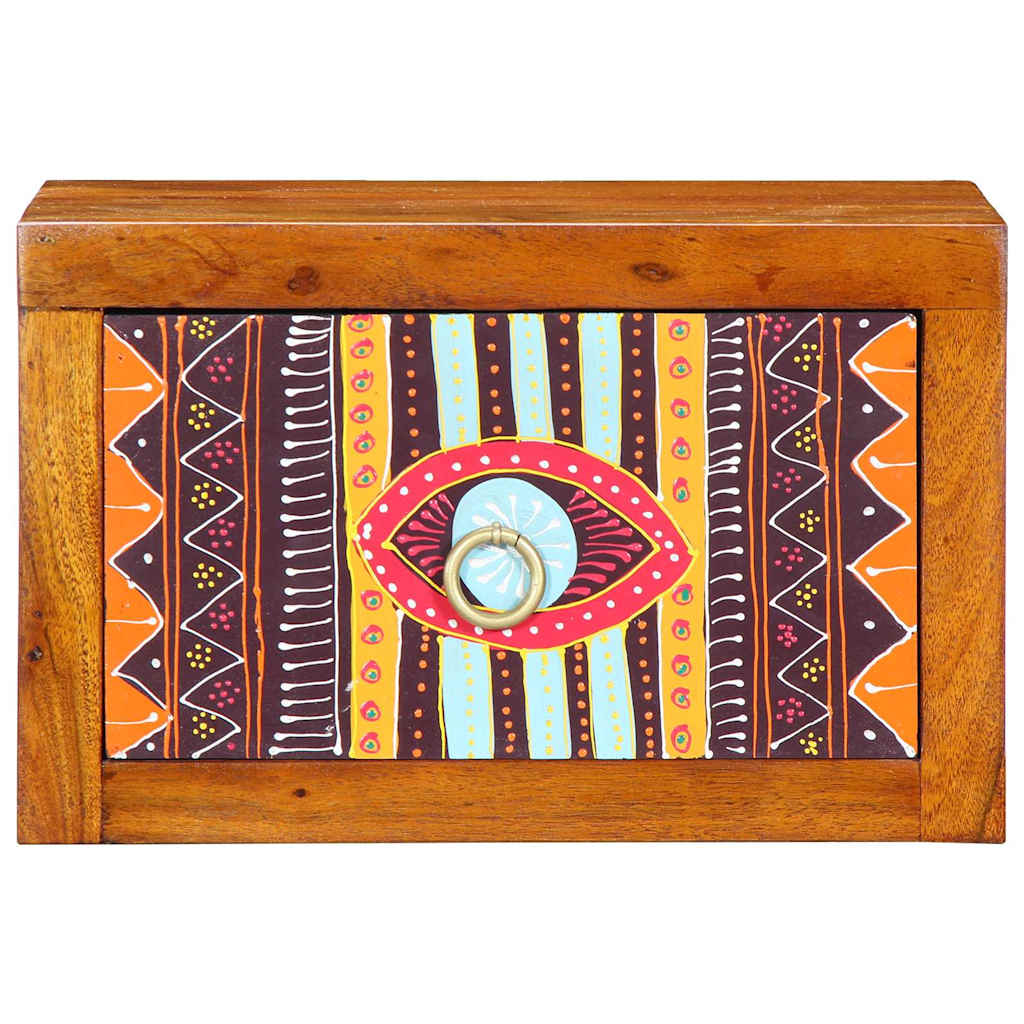 Armário de Cabeceira com gaveta 2 pcs Castanho 35 x 30 x 22 cm