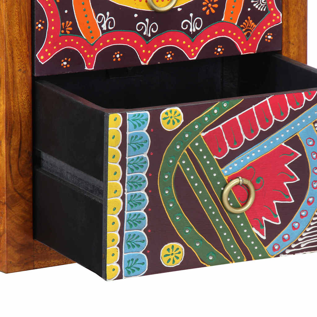 Armário de Cabeceira com gaveta 2 pcs Castanho 35 x 30 x 40 cm