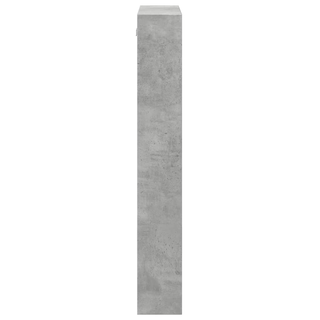 Armário parede 50x15x100 cm derivados madeira cinzento cimento