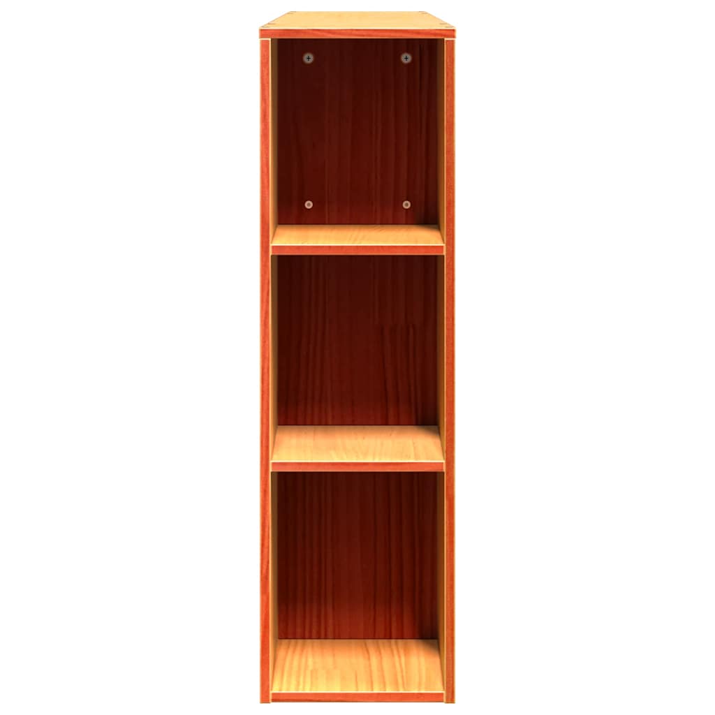 Cabeceira com arrumação 150 cm pinho maciço castanho-mel