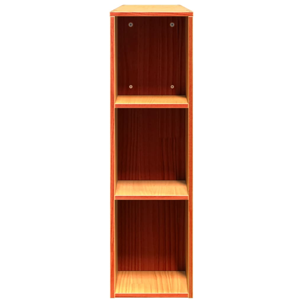 Cabeceira com arrumação 135 cm pinho maciço castanho-mel