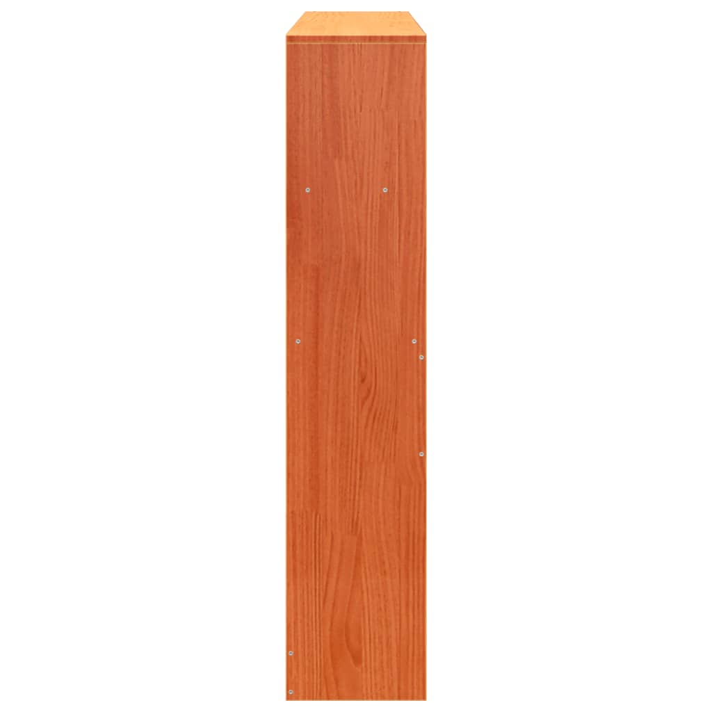 Cabeceira com arrumação 135 cm pinho maciço castanho-mel
