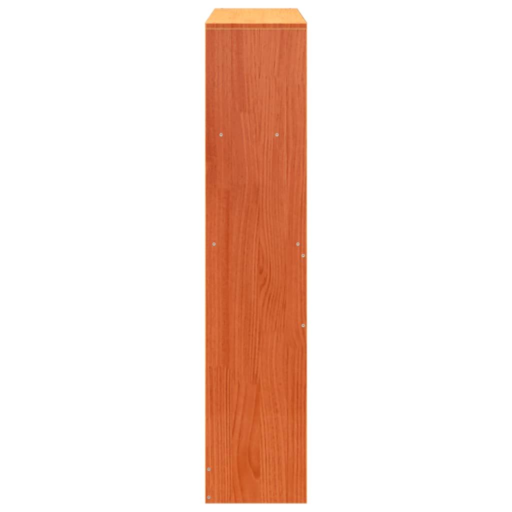 Cabeceira com arrumação 100 cm pinho maciço castanho-mel