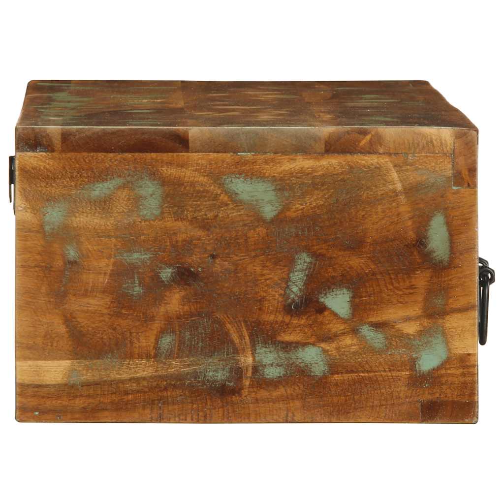 Armário de TV para parede de madeira recuperada maciça