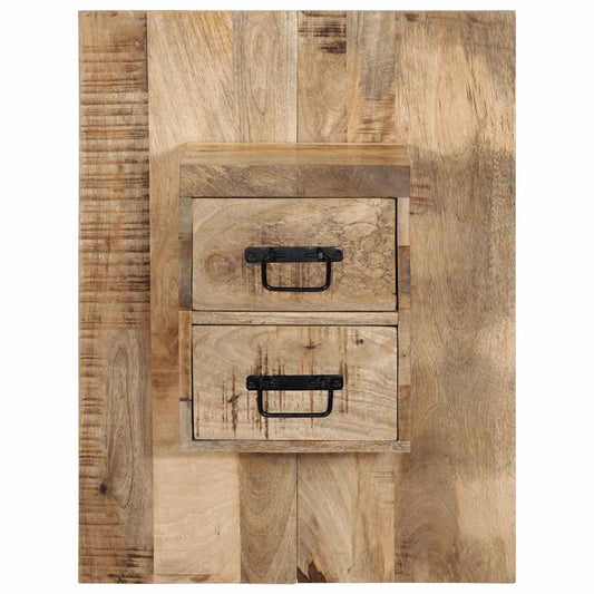 Mesa de cabeceira 60x32x80 cm madeira maciça manga áspera