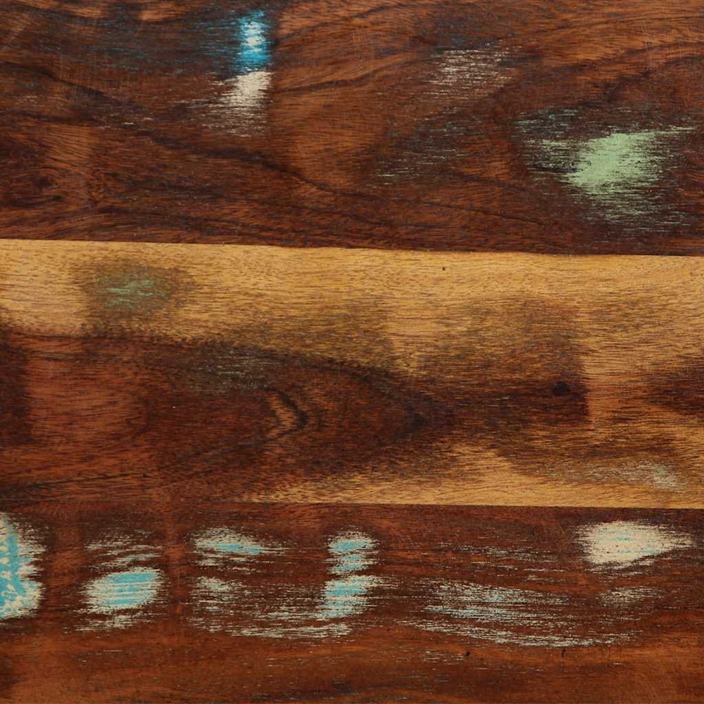 Cabeceira de cama 180 cm madeira recuperada maciça/ferro