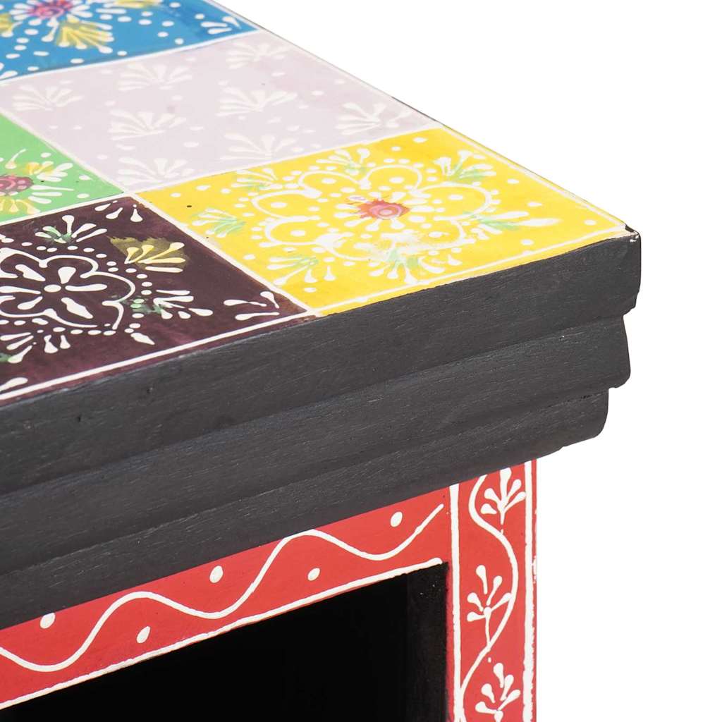 Cômoda Multicolor 30 x 30 x 90 cm Madeira de mangueira maciça
