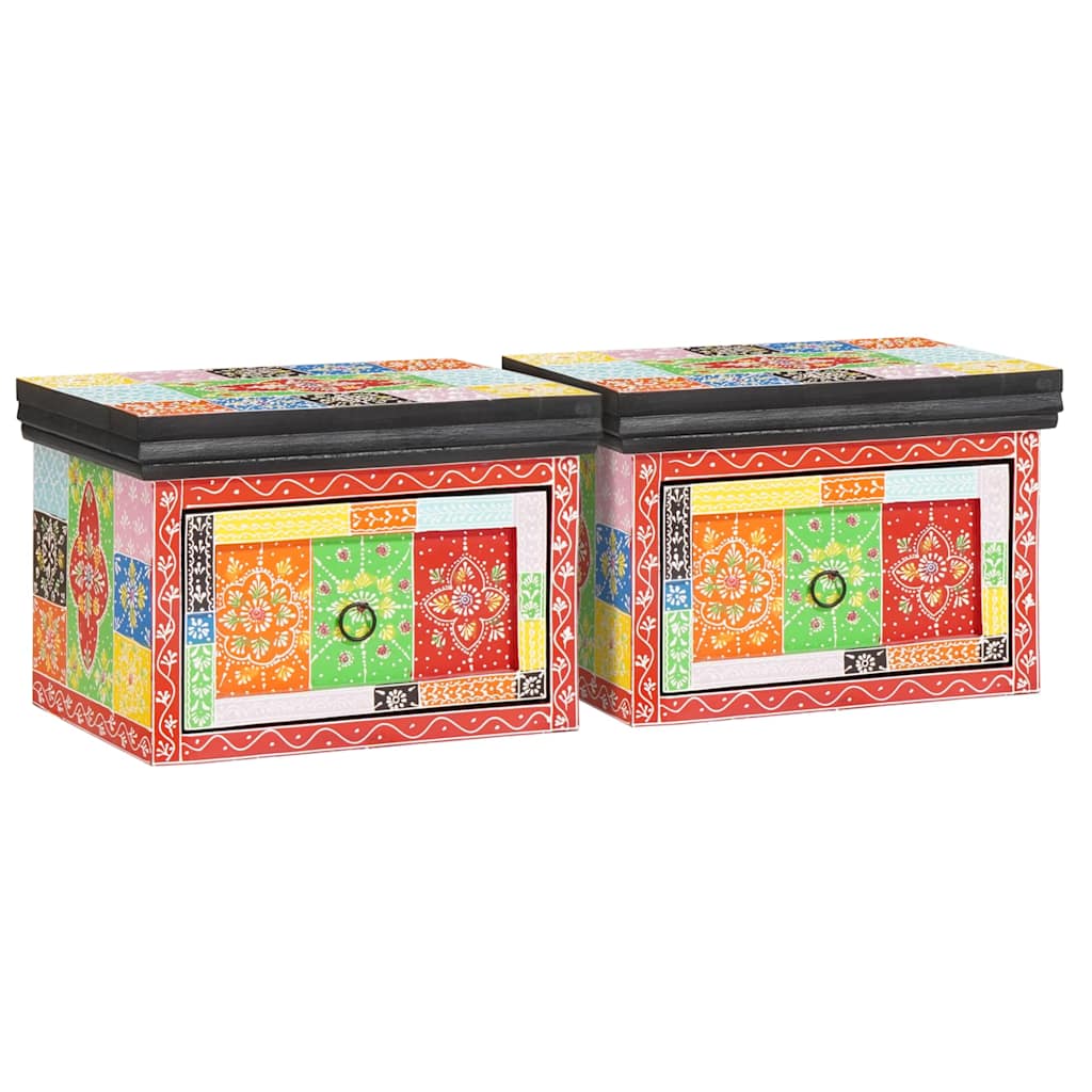 Armário de Cabeceira 2 pcs Multicolor 40 x 30 x 28 cm