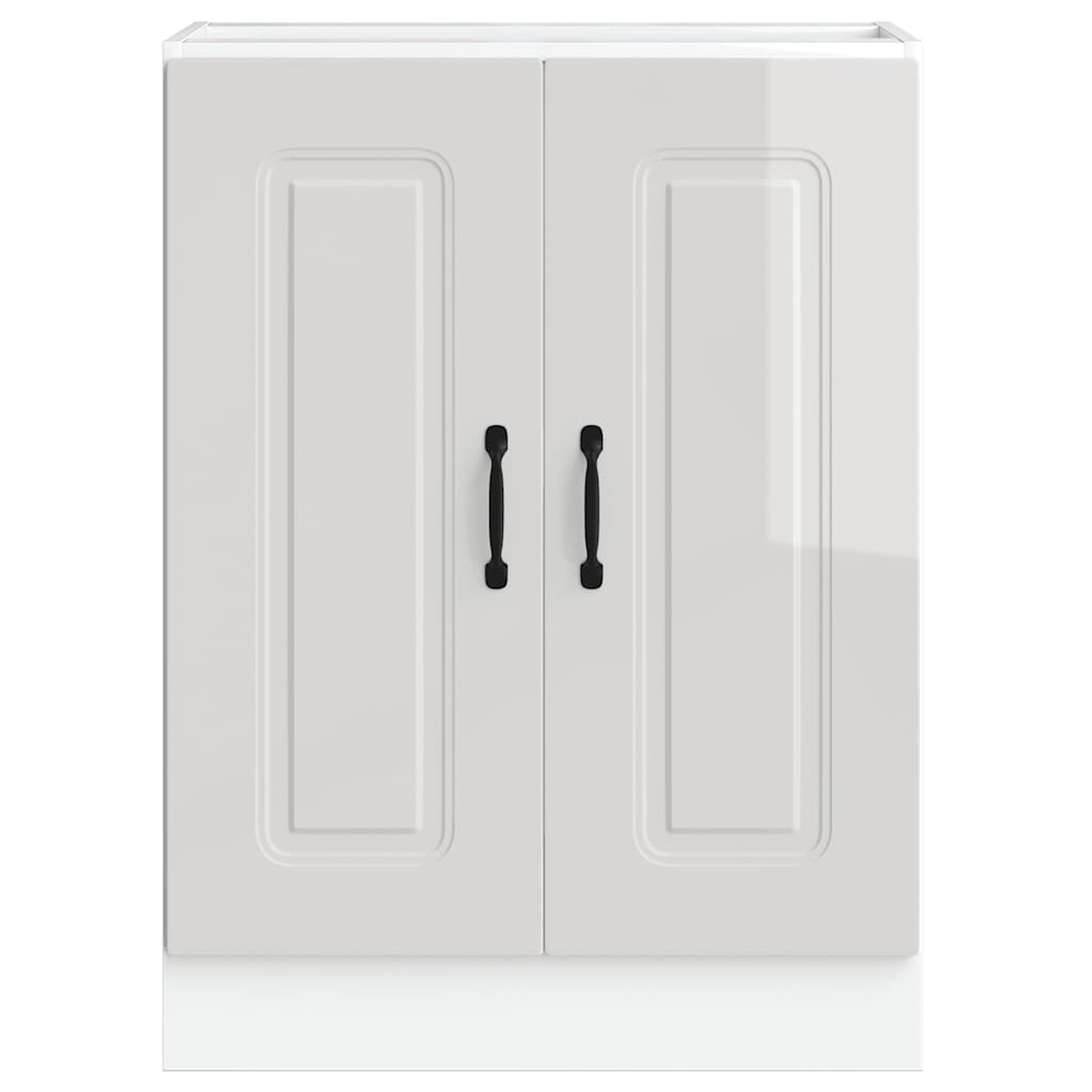 Armário baixo lavatório Kalmar branco alto brilho 60x46x81,5 cm